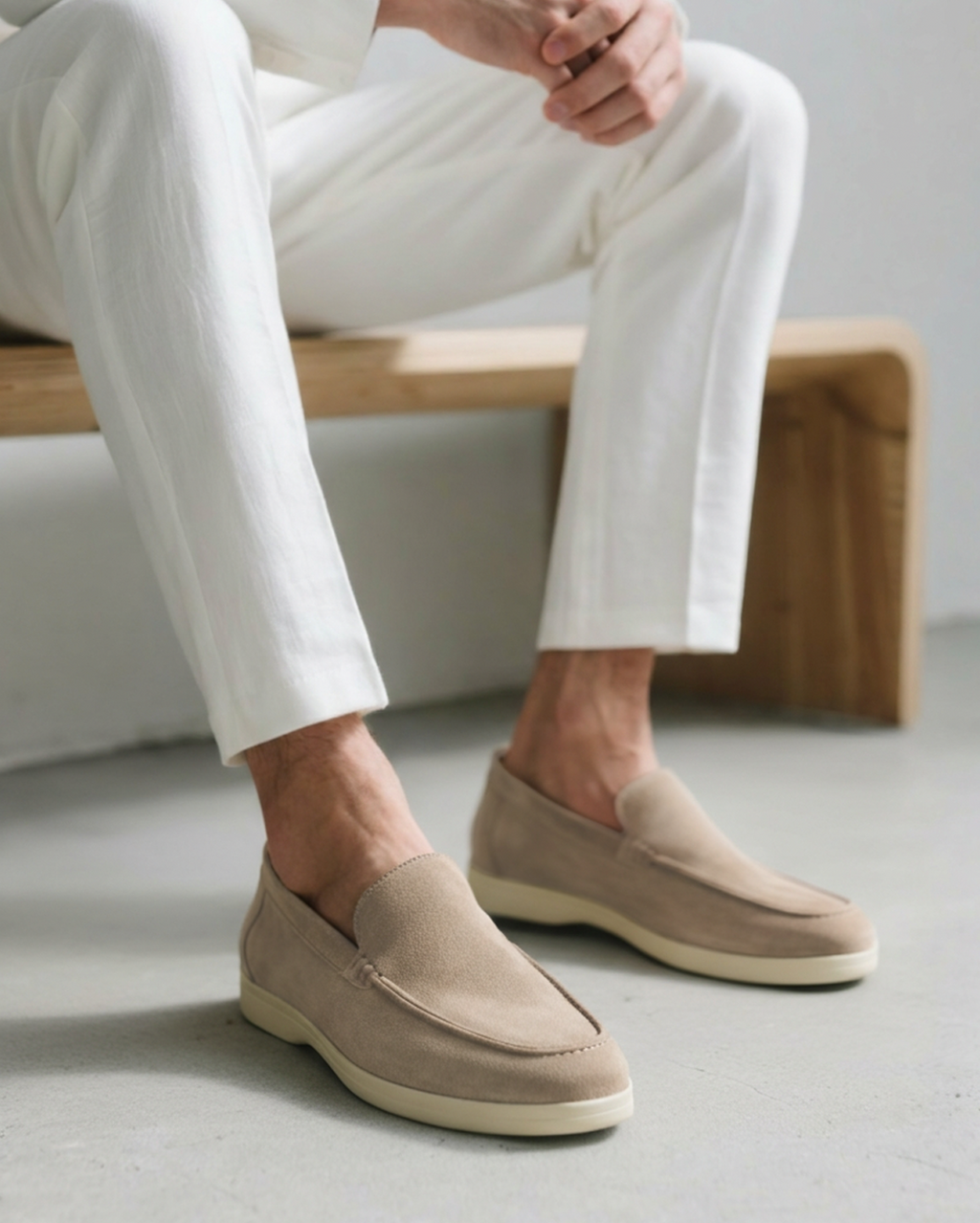 Suede Slip-On Loafers for Men | Classic Fit