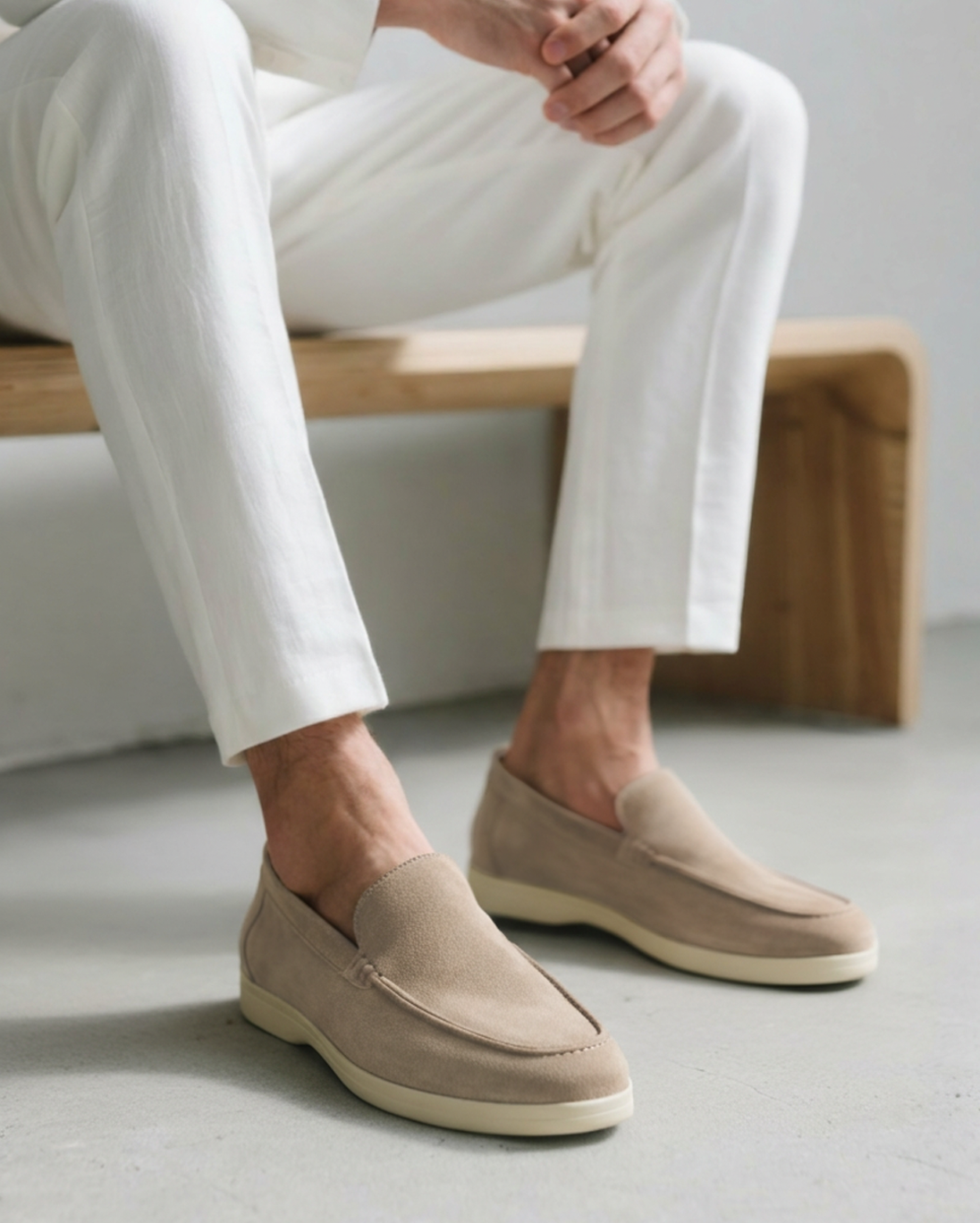 Suede Slip-On Loafers for Men | Classic Fit