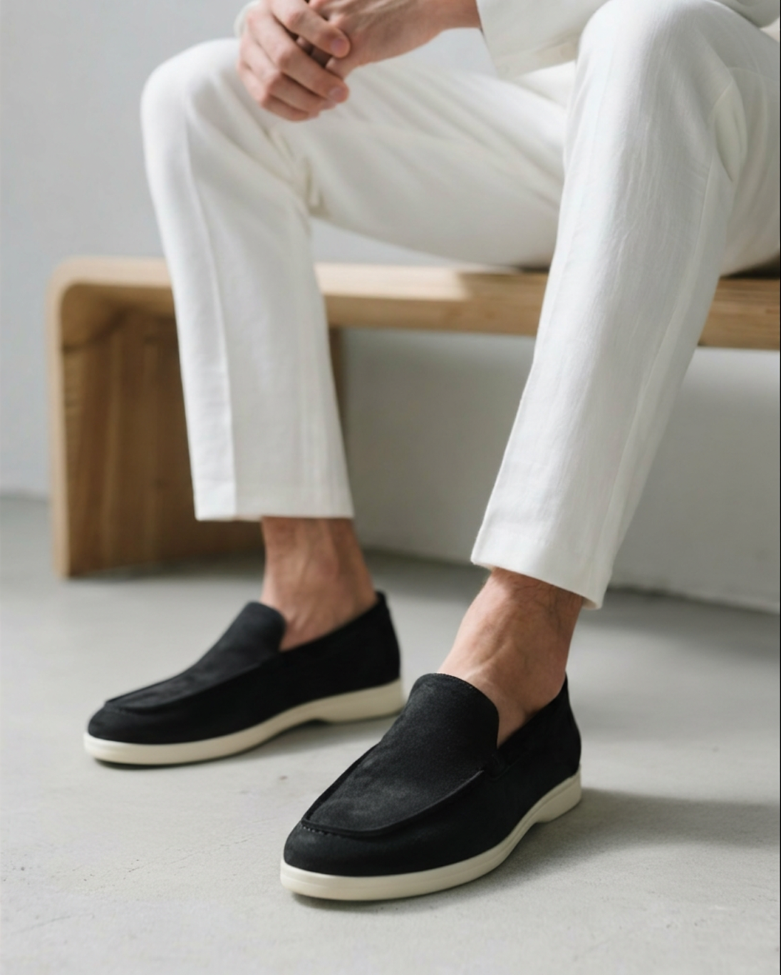 Suede Slip-On Loafers for Men | Classic Fit
