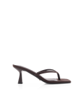 Suede Open Square Toe Thong Heels for Women