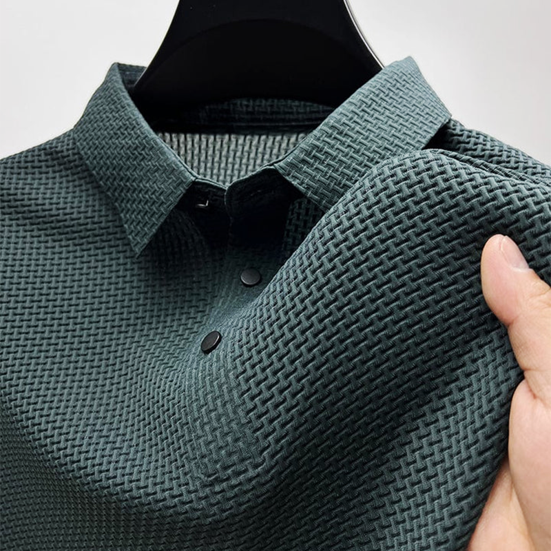 Button Placket Collared Casual Polo Shirt for Men | Summer Everyday Wear