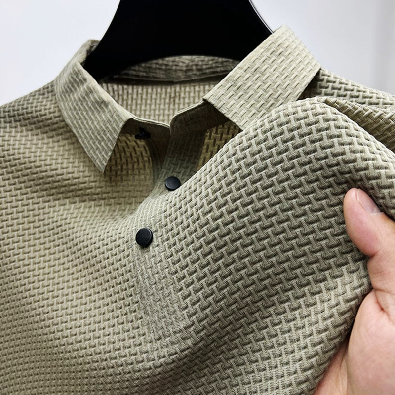 Button Placket Collared Casual Polo Shirt for Men | Summer Everyday Wear