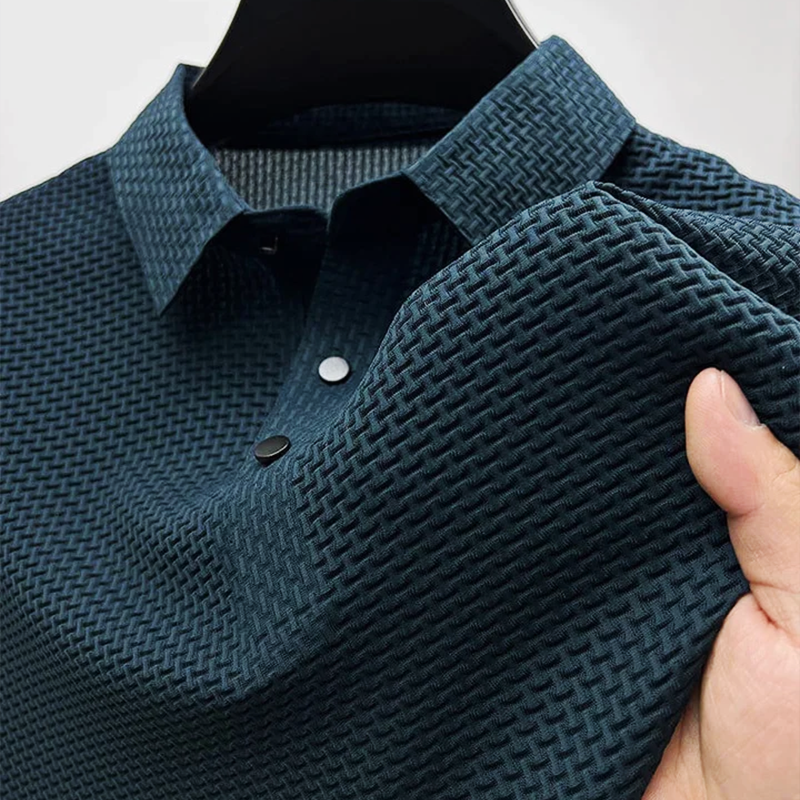 Button Placket Collared Casual Polo Shirt for Men | Summer Everyday Wear