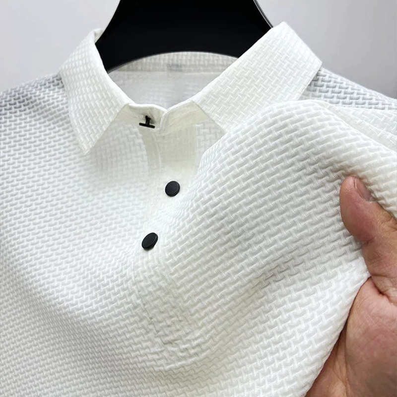 Button Placket Collared Casual Polo Shirt for Men | Summer Everyday Wear