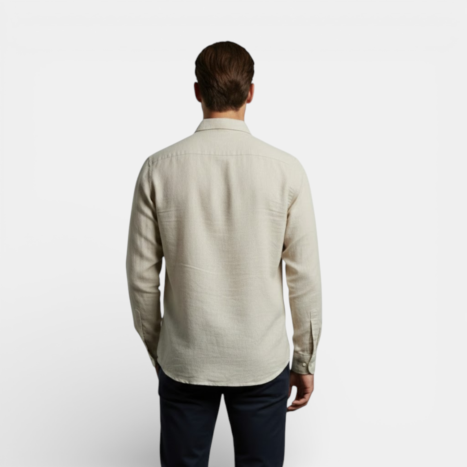 Breathable Long Sleeve Linen Shirt for Men | Summer
