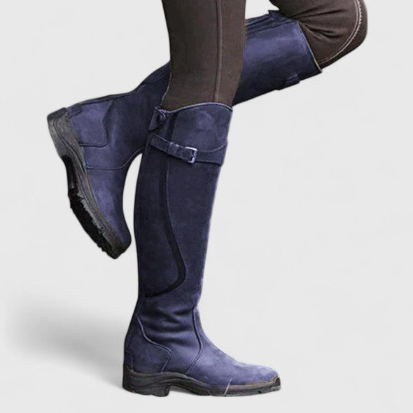 Orthopedic Tall Buckle Boots with Joint Support and Non Slip Sole for Women