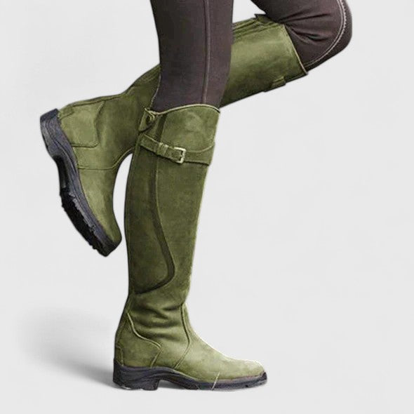 Orthopedic Tall Buckle Boots with Joint Support and Non Slip Sole for Women