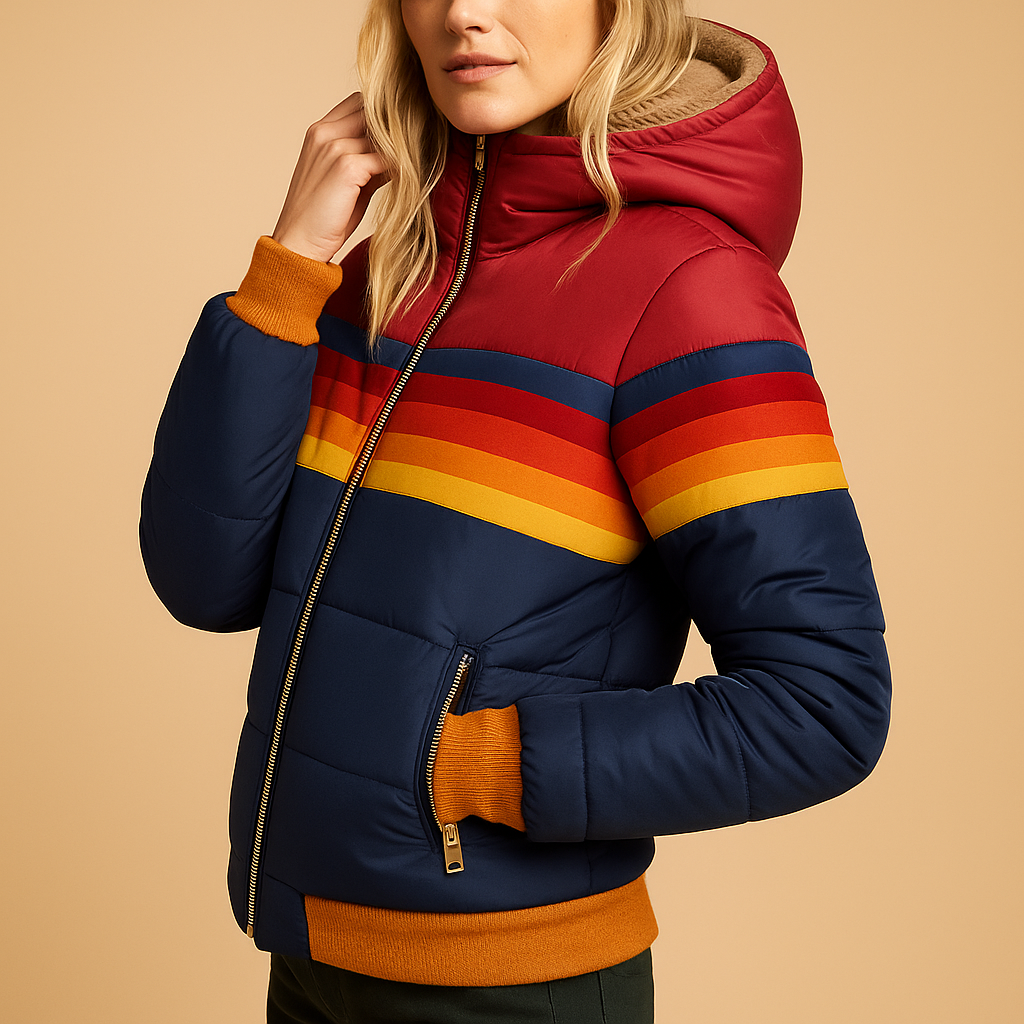 Women's Winter Coat | Warm Quilted with Hood