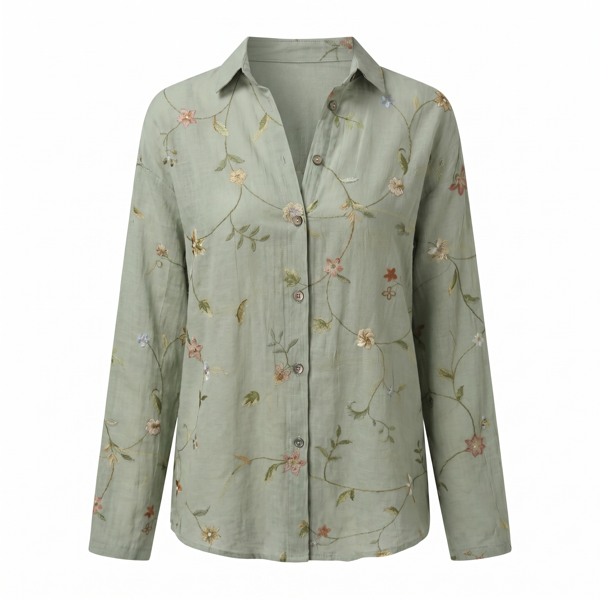 Abstract Print Split Neck Blouse for Women