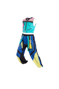 Turquoise Blue K-Pop Hero Three-Piece Costume for Kids | Halloween Party